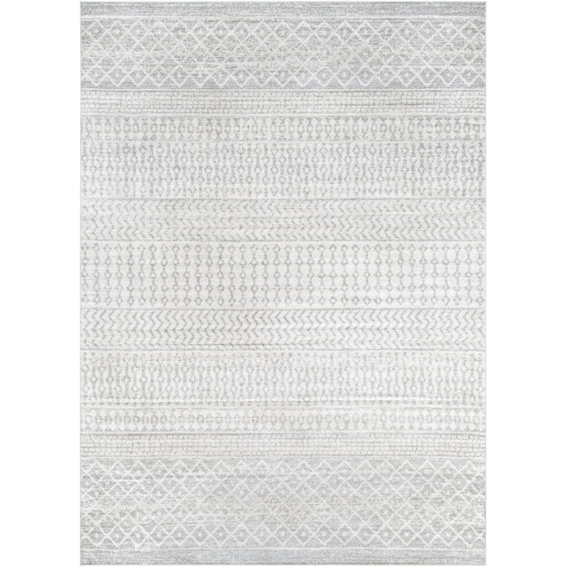 Kenmore Performance Light Gray/Gray/White Rug & Reviews AllModern